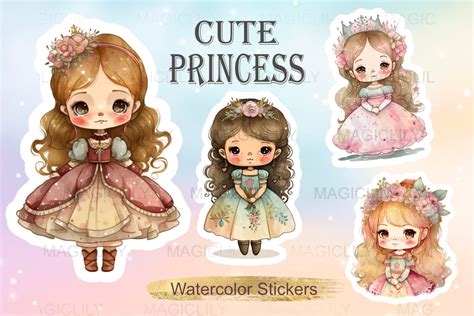 cute princess stickers|lulusoso princess stickers.